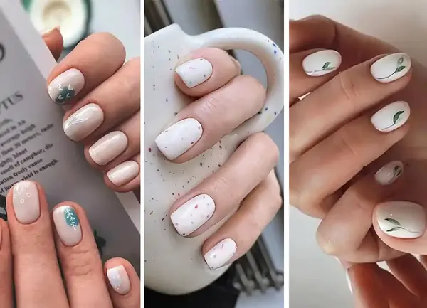 عکس ناخن کوتاه ساده