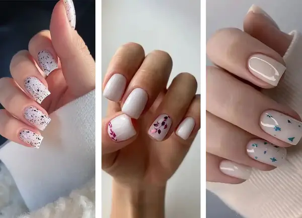 عکس ناخن کوتاه صورتی