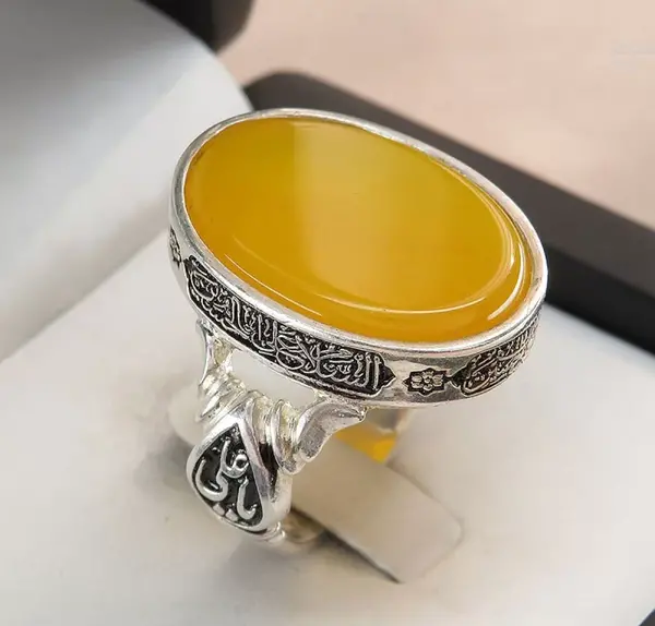 عکس انگشتر عقیق مردانه زیبا
