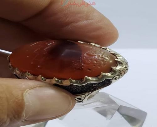 عکس انگشتر عقیق مردانه زیبا