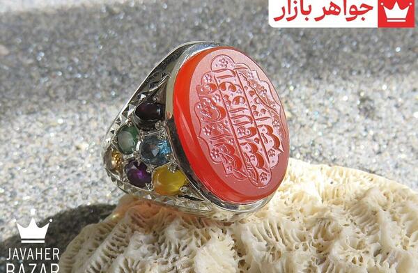 عکس انگشتر عقیق مردانه زیبا