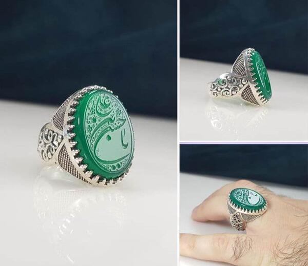 عکس های انگشتر عقیق مردانه