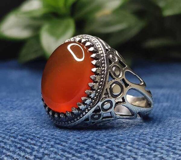 عکس انگشتر عقیق یمنی مردانه