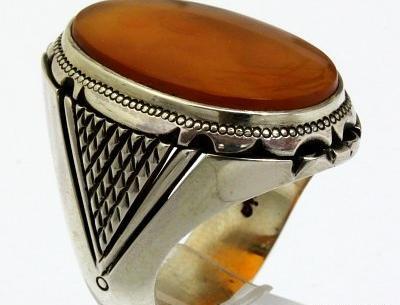 عکس انگشتر عقیق یمنی مردانه