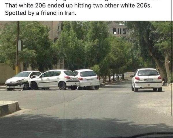 عکس ماشین دویست شش سفید