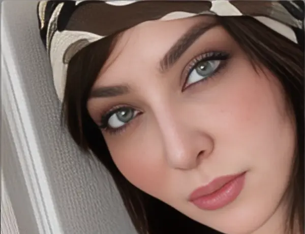 عکس دختر چشم ابرو مشکی کارتونی