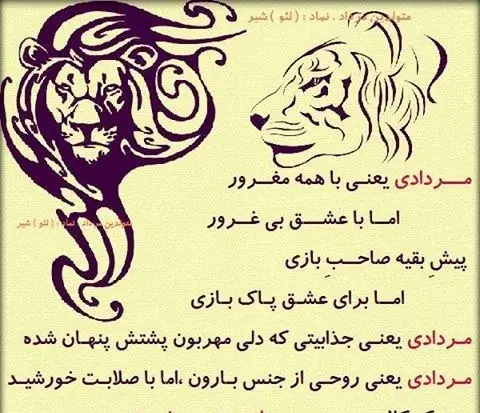 عکس شیر ماه تولد مرداد