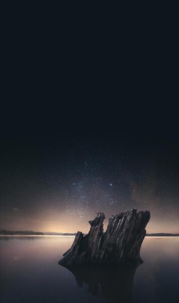 عکس شب لب دریا