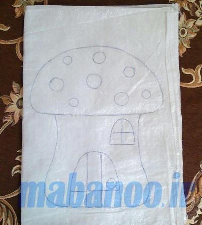 عکس شبه قالی روی گونی
