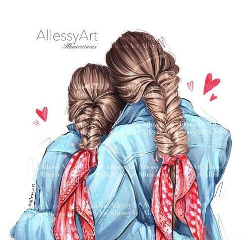 عکس مادر دختری شیک برای پروفایل