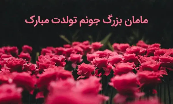 عکس مادر بزرگ عزیزم تولدت مبارک
