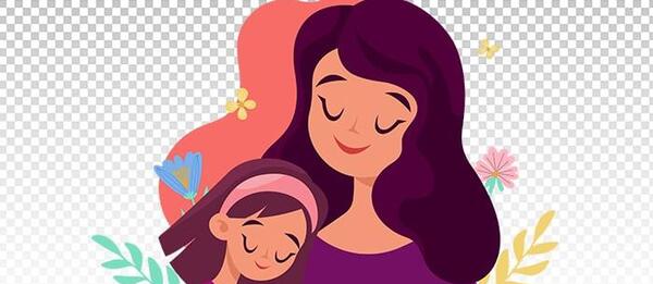 عکس مادر فرزندی کارتونی
