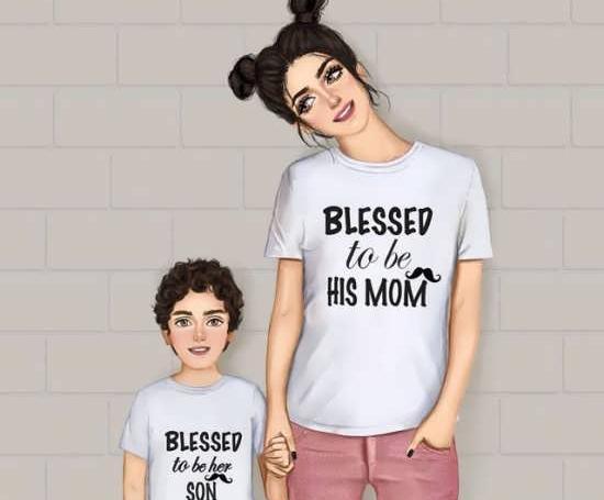 عکس مادر فرزند کارتونی