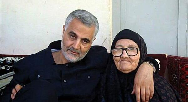 عکس مادر سردار قاسم سلیمانی