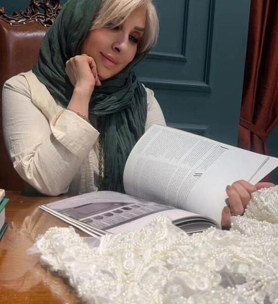عکس عروسی مرجانه گلچین با همسرش