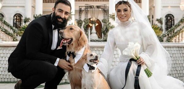 عکس عروسی بیرانوند و همسرش