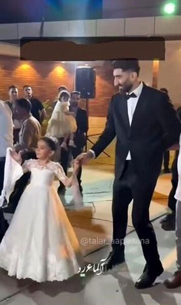 عکس عروسی بیرانوند و همسرش