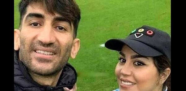 عکس عروسی بیرانوند و همسرش