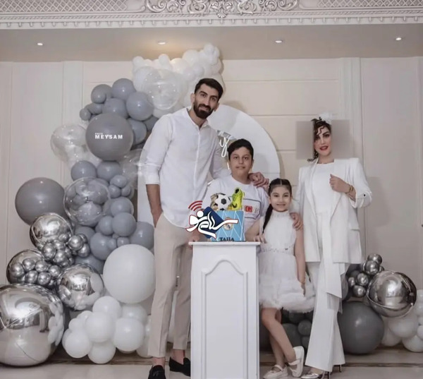 عکس عروسی بیرانوند و همسرش
