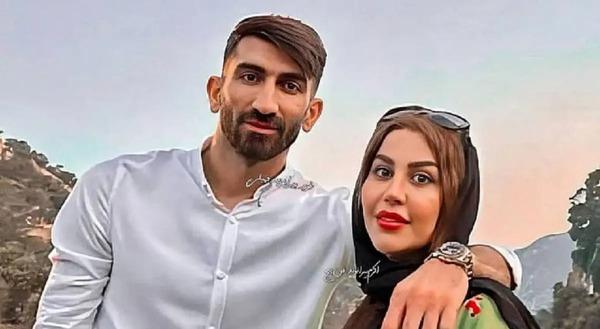 عکس عروسی بیرانوند و همسرش