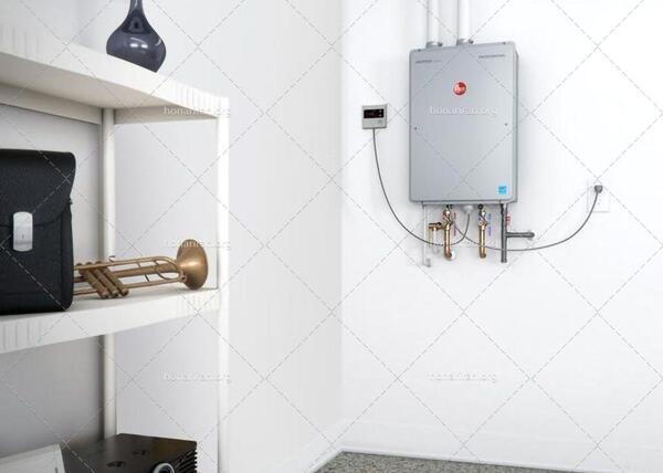 عکس نصب ابگرمکن دیواری