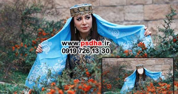 عکس عروس و داماد با لباس لری