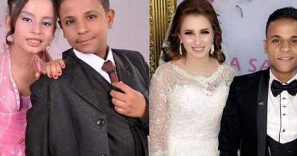 عکس عروس داماد کم سن و سال
