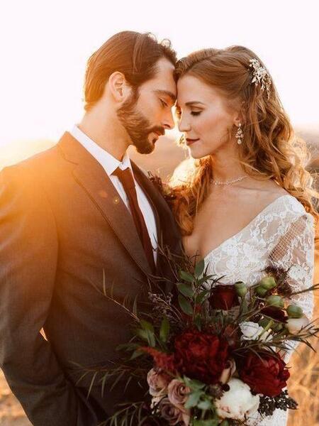 عکس قدی عروس و داماد