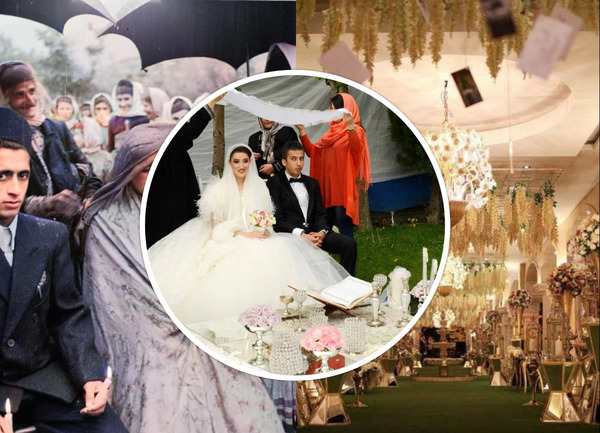 عکس قدی عروس و داماد