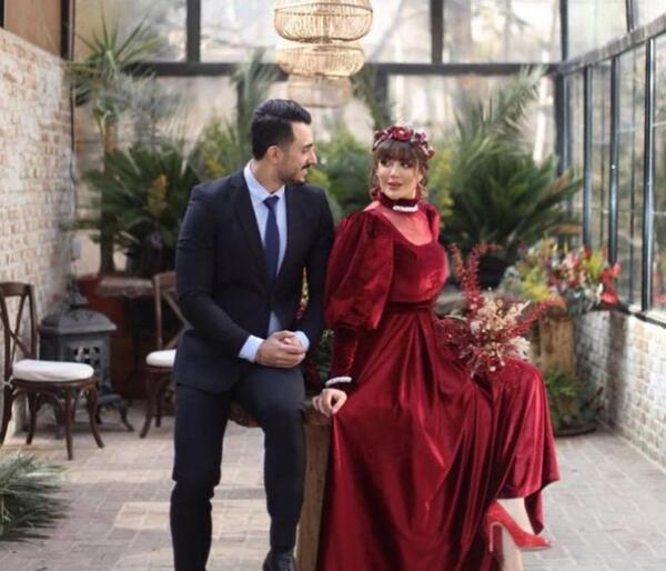 عکس عروس داماد در شب