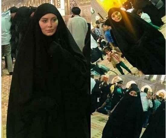 ژست عکس عروس داماد در حرم امام رضا