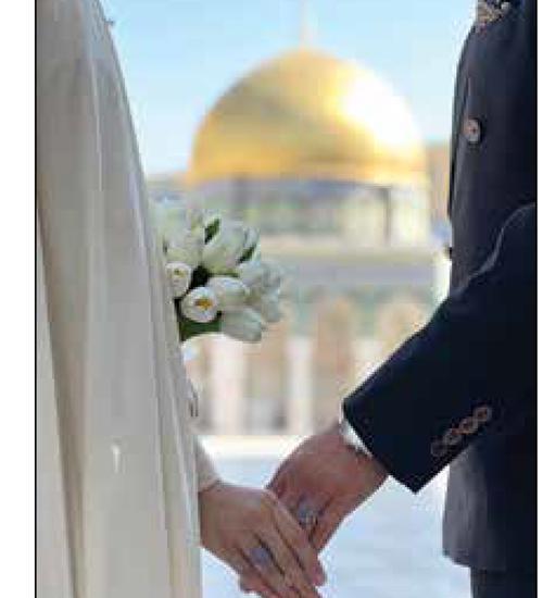 ژست عکس عروس داماد در حرم امام رضا