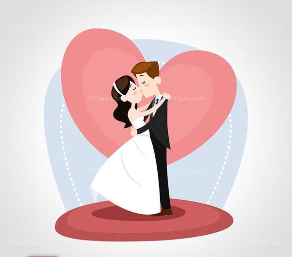 کلیپ عکس عروس و داماد عاشقانه