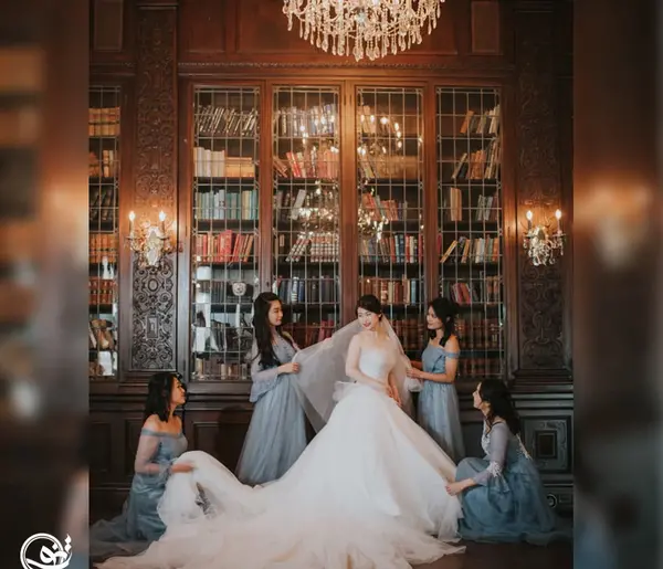 عکس عروس و داماد داخل تالار