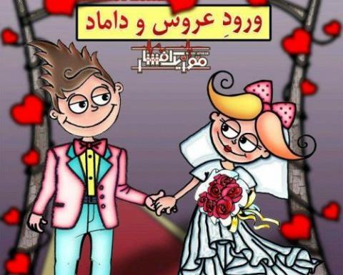 کلیپ عکس عروس و داماد با اهنگ