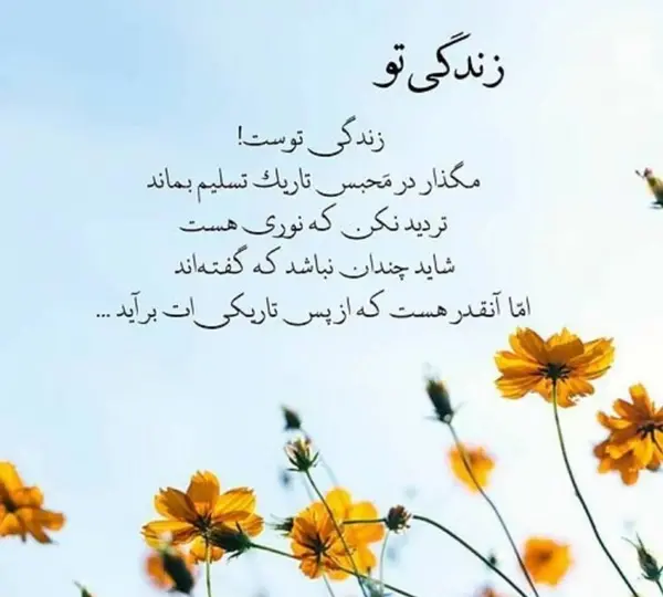 عکس نوشته در لحظه زندگی کن