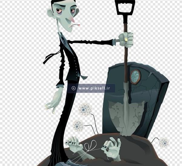 عکس گورکن قبرستان