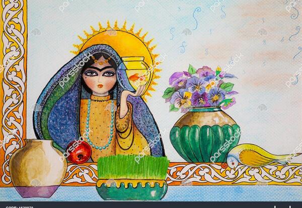 فتوشاپ عکس کنار سفره هفت سین