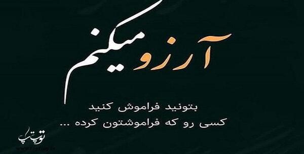 عکس متن فراموشت کردم