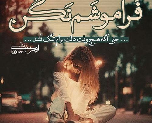 عکس نوشته لطفا فراموشم کن