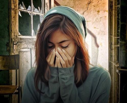 عکس دختر گریه کن