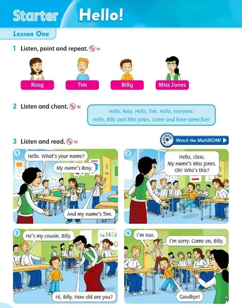 عکس کتاب زبان فمیلی وان