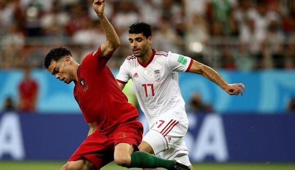 عکس فوتبال ایران و پرتغال