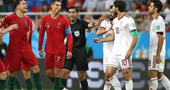 عکس فوتبال ایران و پرتغال
