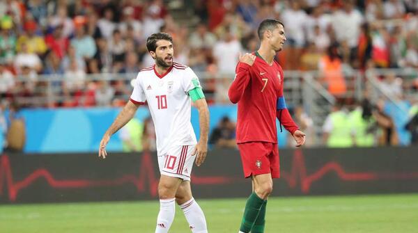 عکس فوتبال ایران و پرتغال