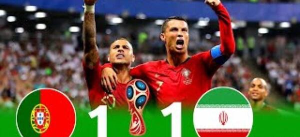 عکس فوتبال ایران و پرتغال
