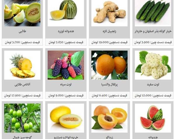 عکس انواع خربزه و طالبی