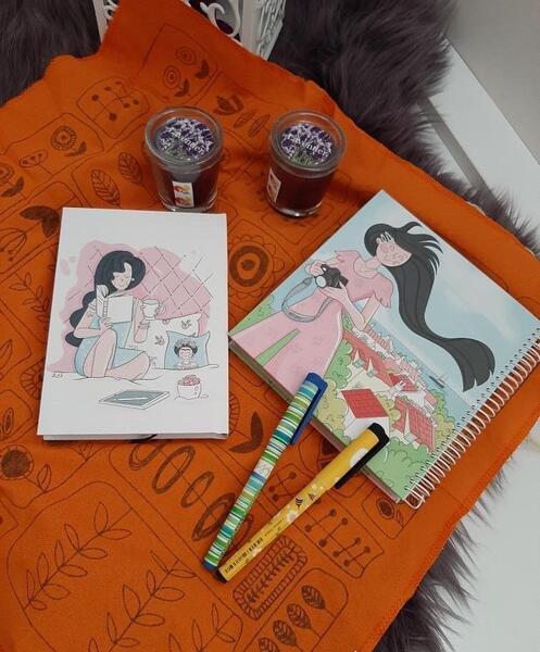 عکس فانتزی دختر کتابخوان