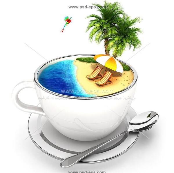 عکس فنجان چای فانتزی