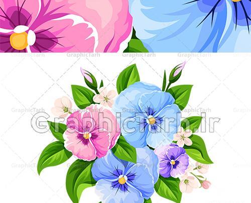 عکس گل ابی فانتزی